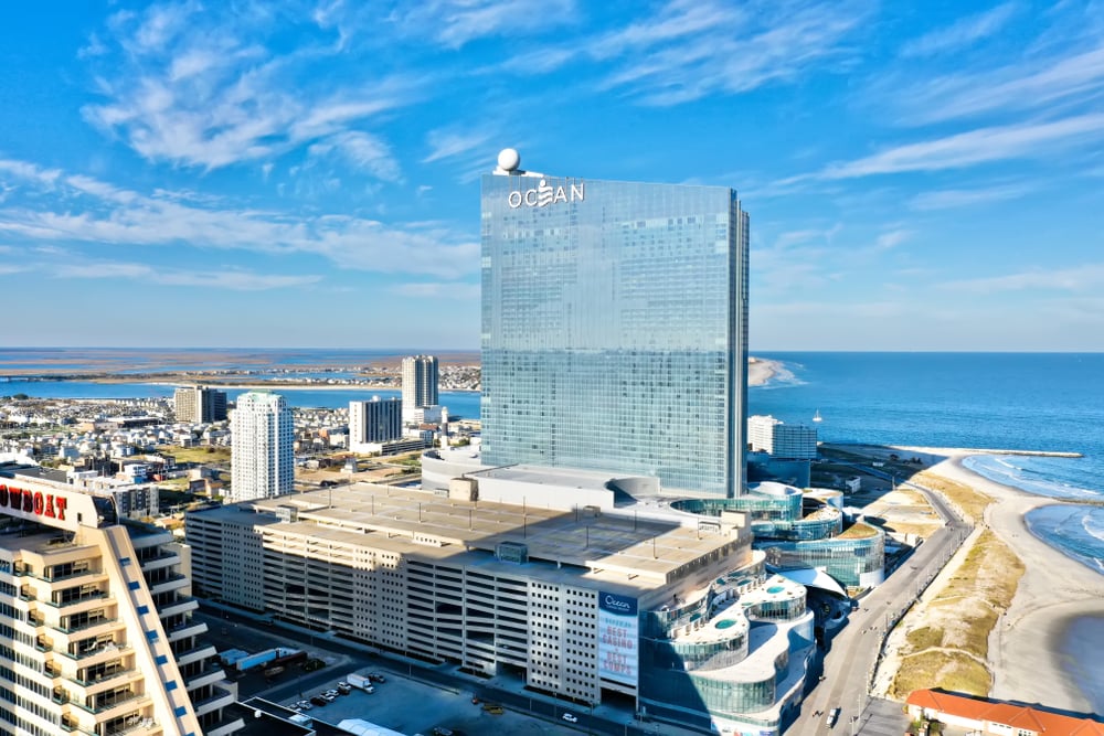 Aerial view of Ocean Casino Resort in Atlantic City