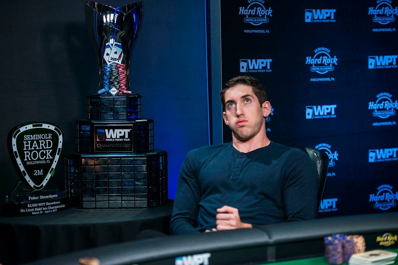 Poker pro Dan Colman at the 2017 World Poker Tour