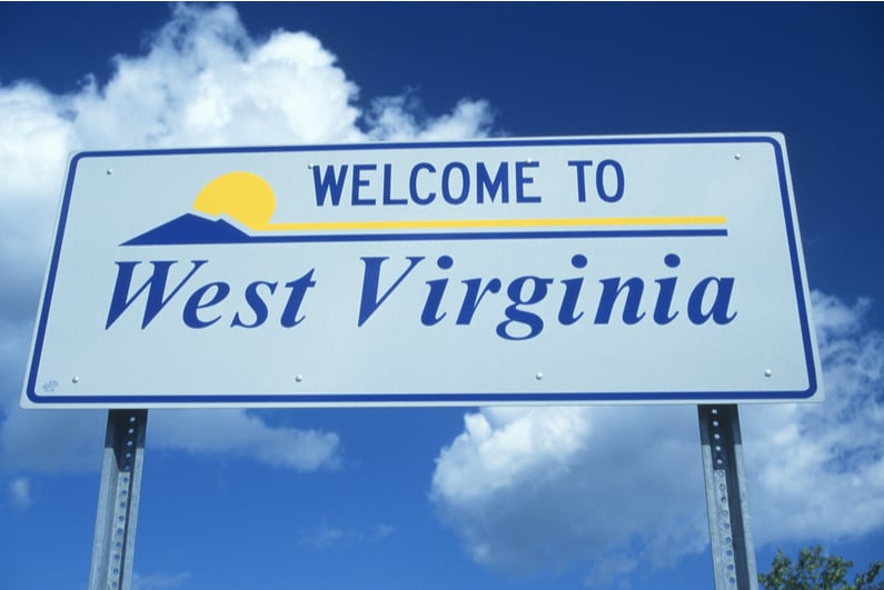 Welcome to West Virginia sign