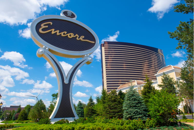 Encore Boston harbor resort sign