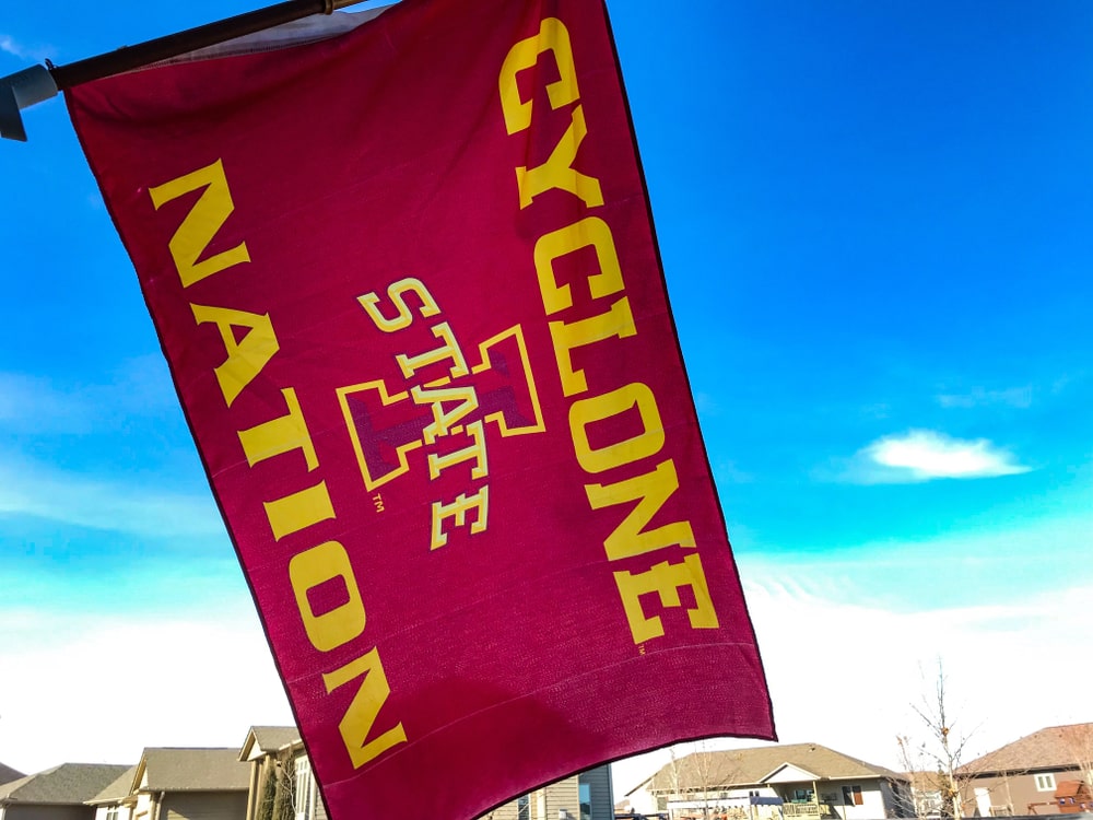 Iowa State football flag